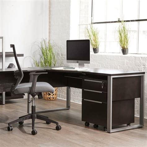 Kade Return Desk Modern Sense Office Desks Toronto On