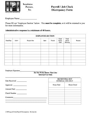 Payroll Discrepancy Form Complete With Ease AirSlate SignNow