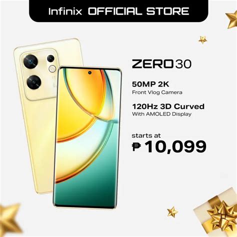 Infinix Zero 30 4G 8GB 256GB MediaTek Helio G99 Processor 2K 30FPS