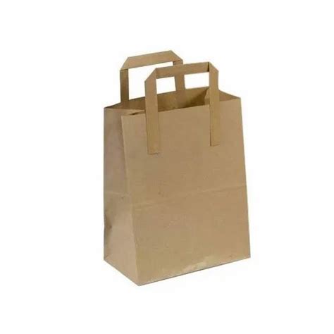 Brown Loop Handle Plain Paper Bag For Shopping Capacity 1kg At Rs 8