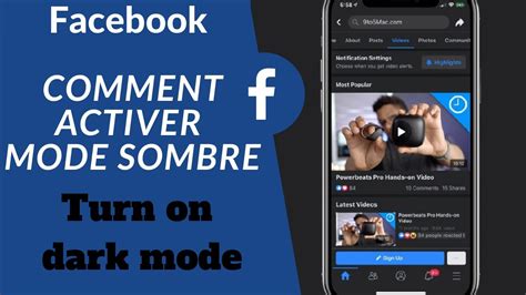 Comment Activer Le Mode Sombre Facebook Sur T L Phone Android Iphone