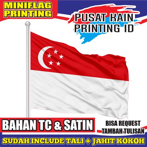 Jual Bendera Singapura Bendera Negara Bendera Asean Bendera