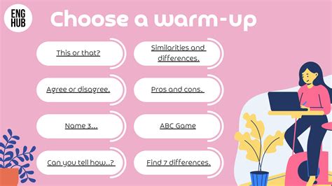 8 Warm Ups Different Games English Speaking Activity Topic