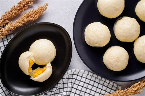 Soft Steamed Egg Custard Buns Recipe Story