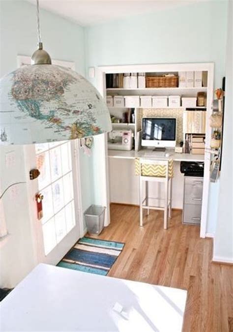 28 White Small Home Office Ideas | HomeMydesign