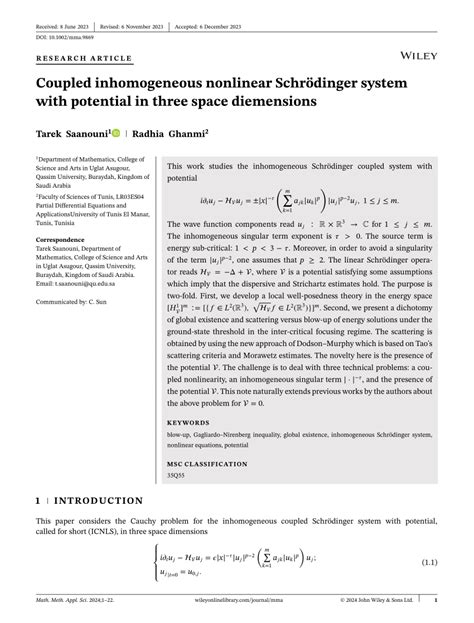 Coupled Inhomogeneous Nonlinear Schrödinger System With Potential In