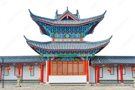 Traditional Chinese architecture. Located in Old Town of Lijiang, Yunnan, China. Stock Photo ...