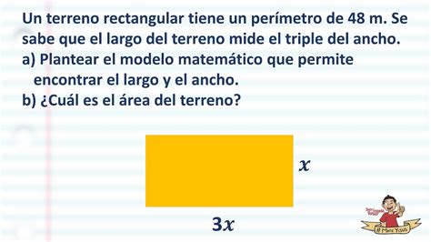 Determinar Las Medidas De Un Terreno Rectangular Aplicaciones YouTube