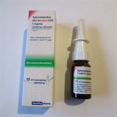 Healthypharm Xylometazoline Neusspray Menthol Mg Ml Wilpster Warenhuis