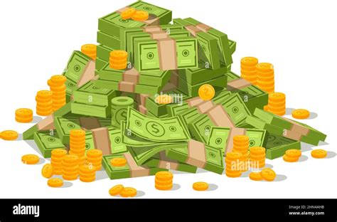 Dollar Bills Pile Stock Vector Images Alamy