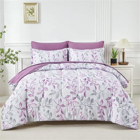 Amazon Montgomery Ward Faith Queen Comforter Set In Purple