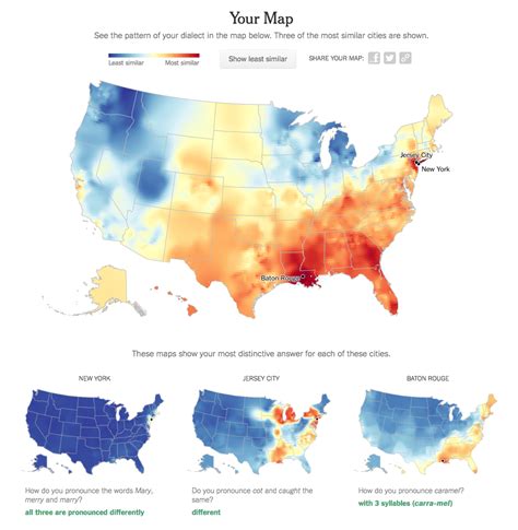 Interactive US Dialect Map : r/dataisbeautiful