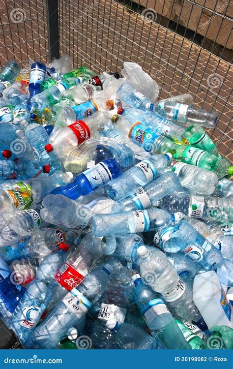 Plastic Bottles Recycling Center Editorial Photography Image Of