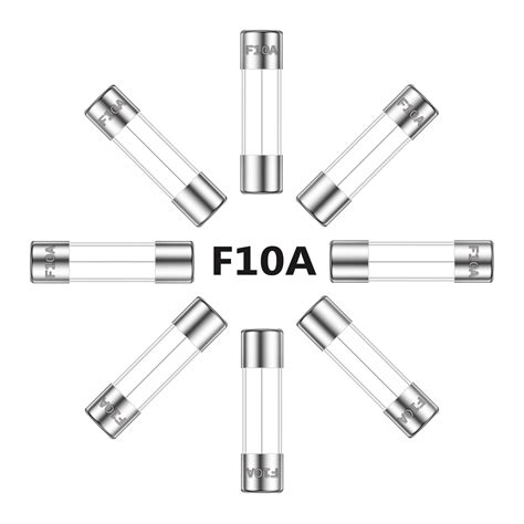 Allecin 10a 250v 5x20mm Fast Blow Glass Fuse 10 Amp 250 Volt 0 2 X 0 78 Inch Fast