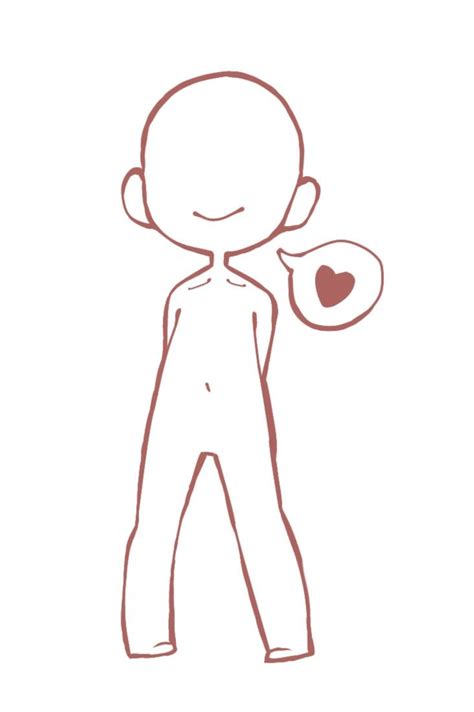 Pin On Drawing Stuff Chibi Body Drawing Base Chibi Sketch