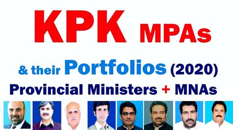 Khyber Pakhtunkhwa Provincial Ministers Their Portfolios Updated