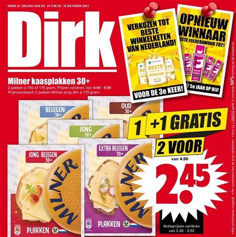 Milner Kaasplakken Aanbieding Bij Dirk