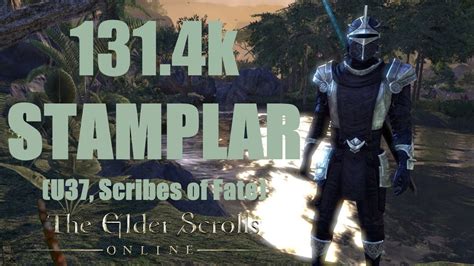 ESO Stamina Templar PvE 131 4k DPS Build Scribes Of Fate PTS U37