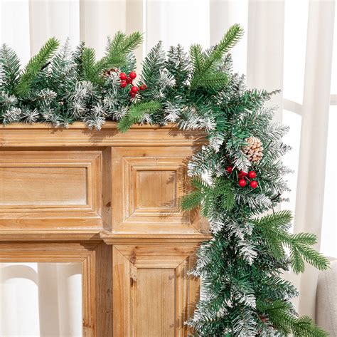 Ft Prelit Christmas Garland Artificial Pe Mixed Pine Garland