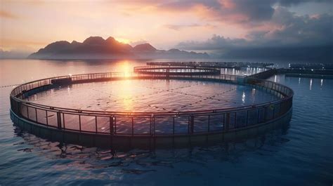 Premium Photo High Res Sustainable Fish Farm Concept Modern