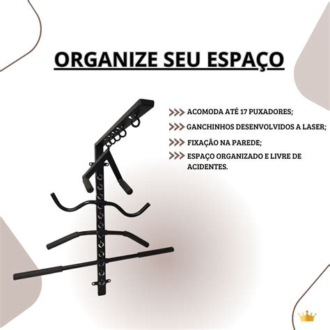 Suporte Para Puxadores Academia - Suporte De Parede Para Puxadores Crossover Academia