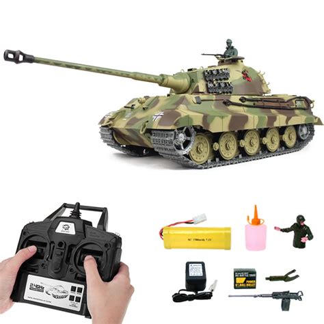 Rc Tank King Tiger Henschel Tower Heng Long 1 16 Smoke Sound Steelgear Bb Ir 2 4ghz Atelier