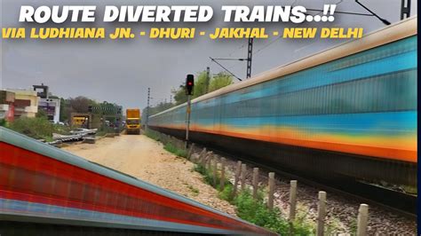 Route Diverted Trains Ft Rajdhani Shatabdi Duronto Vande