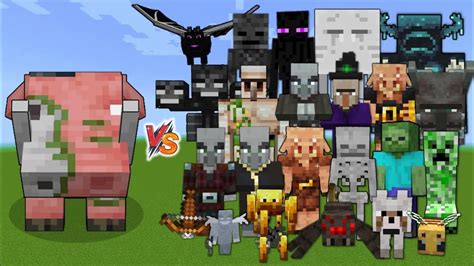 Zoglin Vs All Mobs In Minecraft YouTube