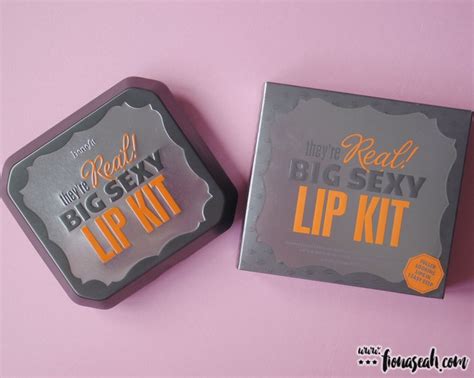 REVIEW: Benefit They’re Real! Big Sexy Lip Kit – Flame Game, Pink ...