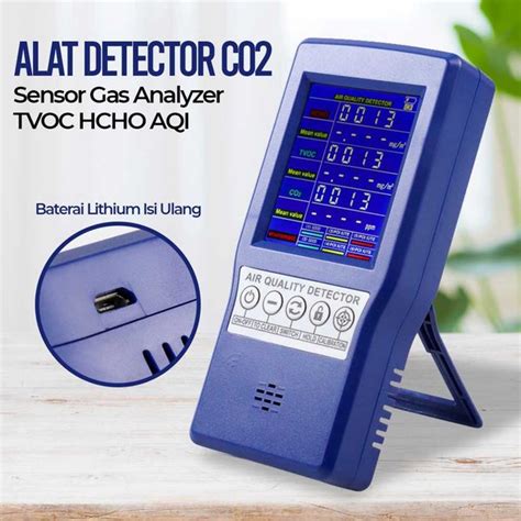 Jual Alat Deteksi Gas Bocor Detector CO2 Sensor Gas Analyzer TVOC HCHO