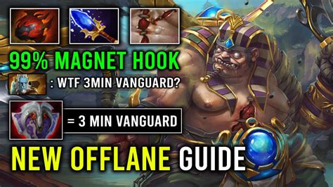 How To 100 Delete Offlane With 3Min Vanguard Pudge Unlimited HP Regen