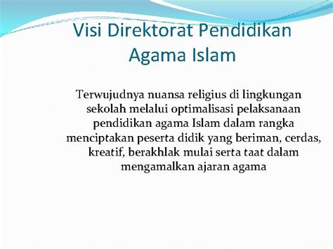 Kebijakan Kementerian Agama Dalam Pemberdayaan Pendidikan Agama Islam