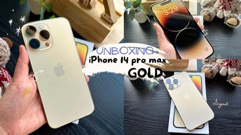 Unboxing Iphone 14 Pro Max Gold Aesthetic Asmr 2023 Iphone Wired