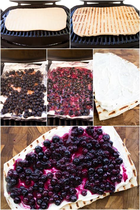 Grilled Blueberry Dessert Pizza Recipe Bread Booze Bacon