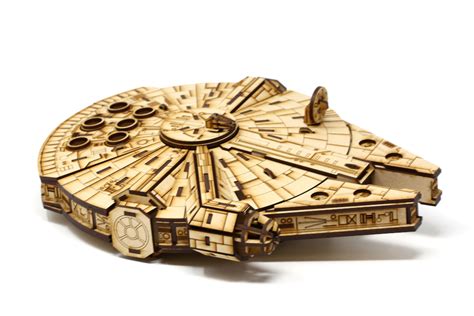 3d Puzzle M Falcon Spaceship Mdf Wood 3d Puzzle Cks Ventures