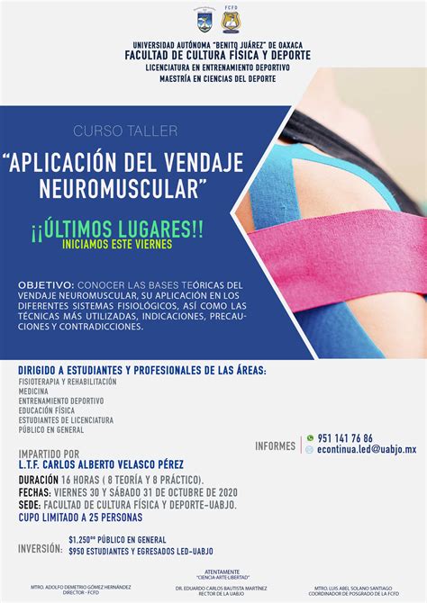 CURSO TALLER APLICACIÓN DEL VENDAJE NEUROMUSCULAR Deportes