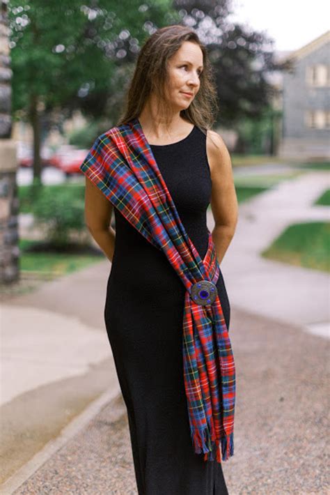 Tartan Sash Scottish Lion