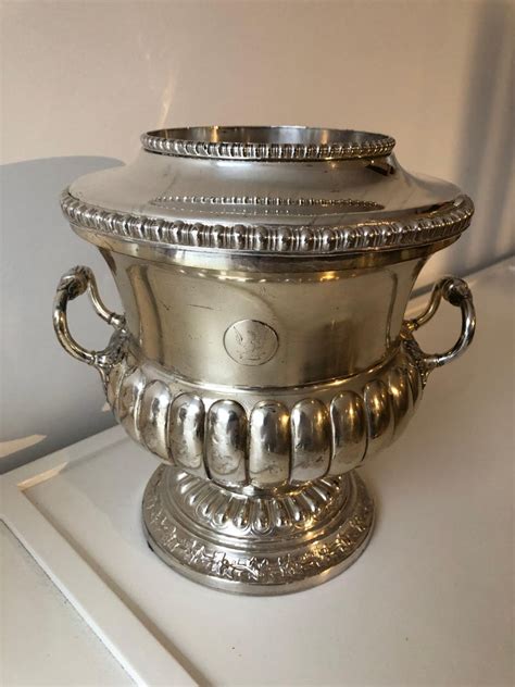 Pair Sheffield Regency Wine Coolers Silver Plated For Sale At 1stdibs