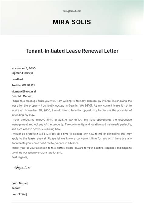 Lease Renewal Quotes