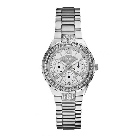 Guess Watches Guess Ladies Viva Silver Chronograph Watch Watches From Faith Jewellers Uk