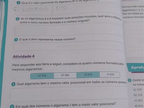 Valor Posicional Do Algarismo