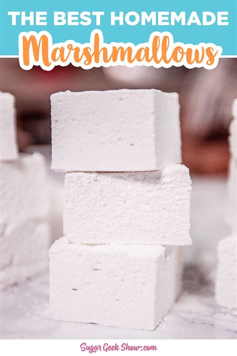 Homemade Marshmallow Recipe Sugar Geek Show