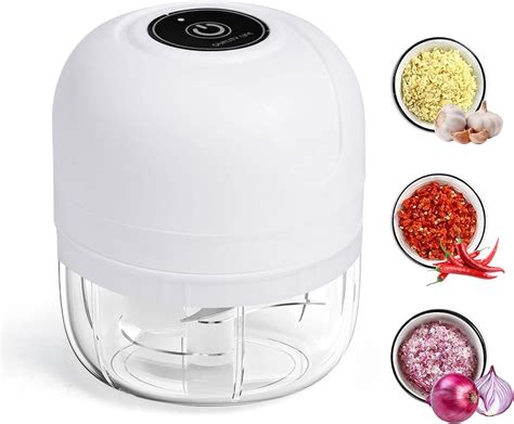 Mini Picador El Ctrico De Ajo Triturador De Verduras Port Til