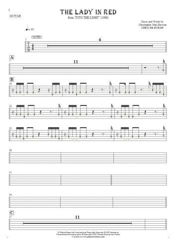 Ragtime Vabank Tablature Rhythm Values For Guitar Playyournotes