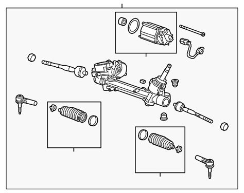 84544300 Gm Electric Drive Rack And Pinion Steering Gear Assembly With