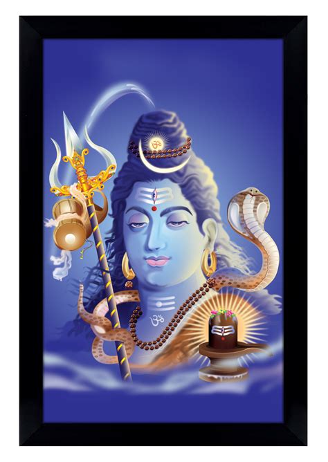 Buy Iba Indianbeautifulart Shiva Lingam With Lord Shiva Poster With