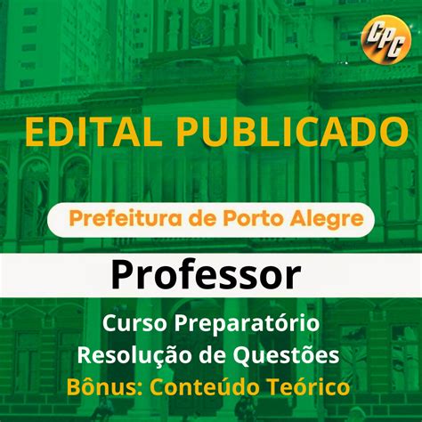 Prefeitura De Porto Alegre Magist Rio Cpc Concursos