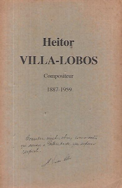 LIVRO MÚSICA Livro HEITOR VILLA LOBOS Compositor 188