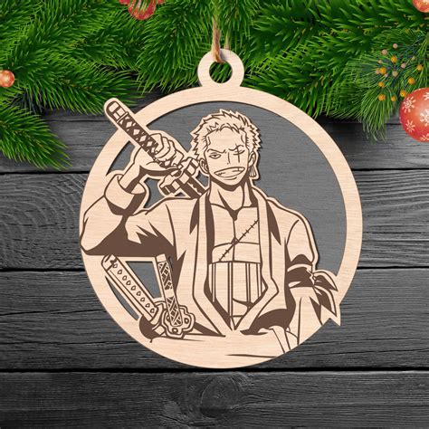 Zoro One Piece Christmas Ornament - EzCustomcar