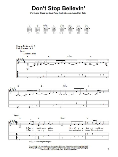 Don't Stop Believin' | Sheet Music Direct